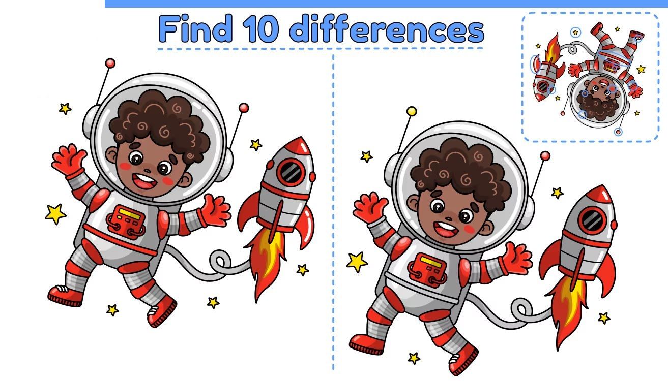 İki Resim Arasındaki 10 Farkı Bul