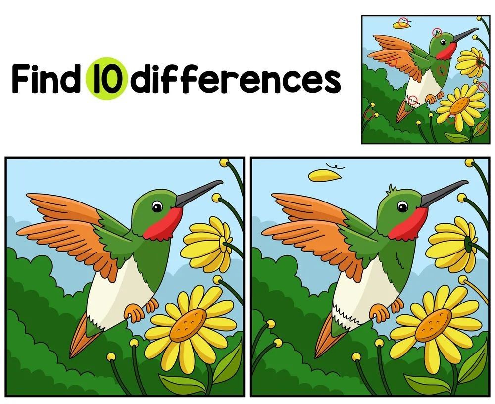 İki Resim Arasındaki 10 Farkı Bul