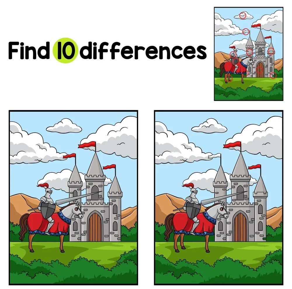 İki Resim Arasındaki 10 Farkı Bul