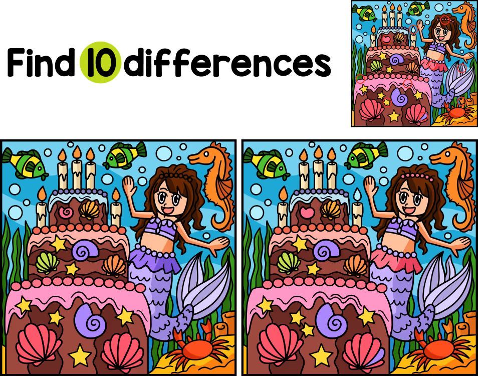 İki Resim Arasındaki 10 Farkı Bul