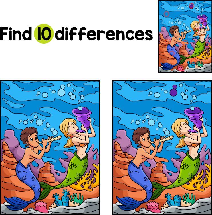 İki Resim Arasındaki 10 Farkı Bul