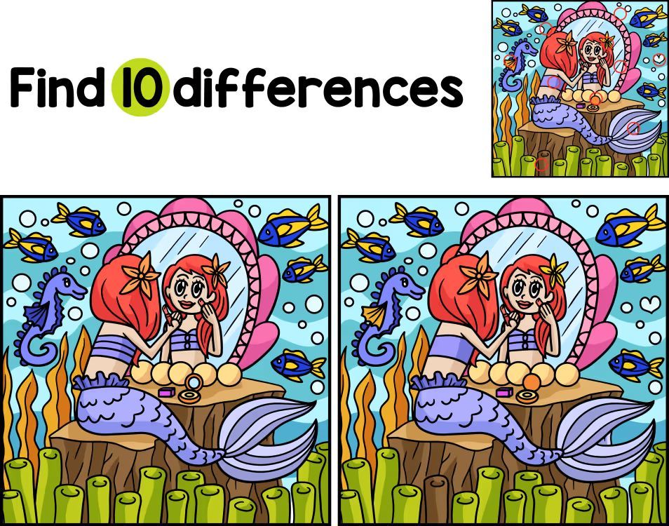 İki Resim Arasındaki 10 Farkı Bul