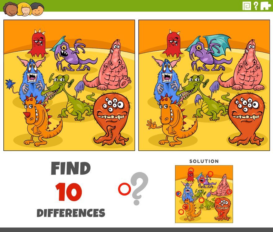 İki Resim Arasındaki 10 Farkı Bul