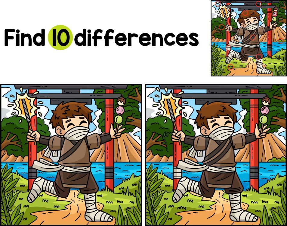 İki Resim Arasındaki 10 Farkı Bul