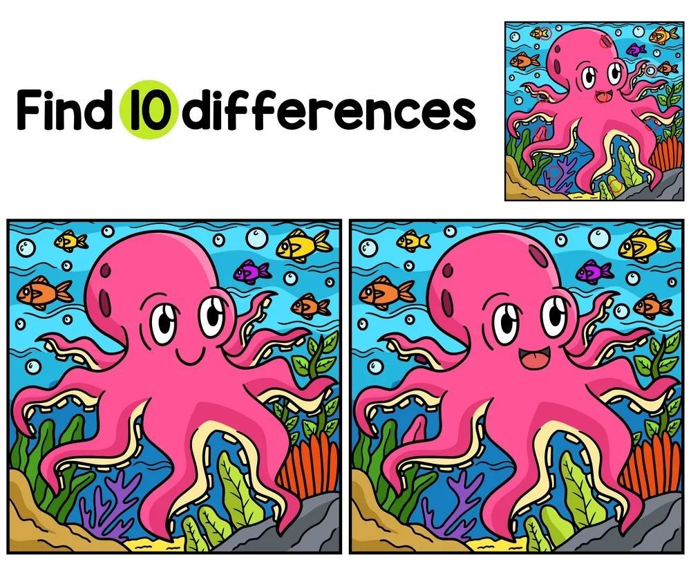 İki Resim Arasındaki 10 Farkı Bul