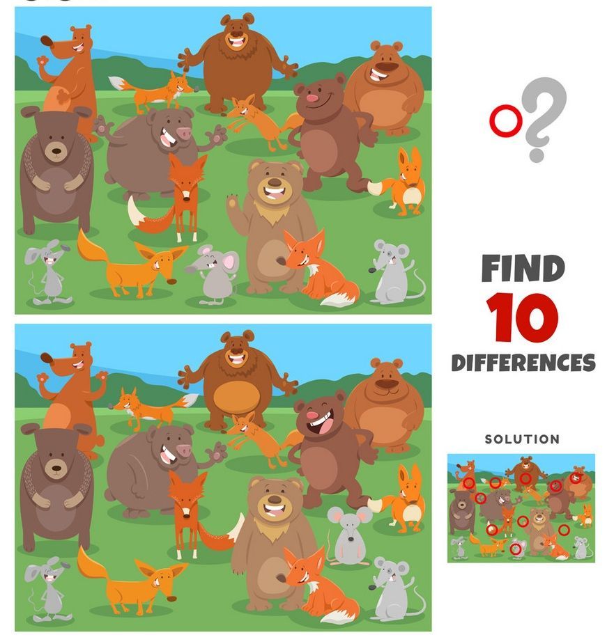 İki Resim Arasındaki 10 Farkı Bul