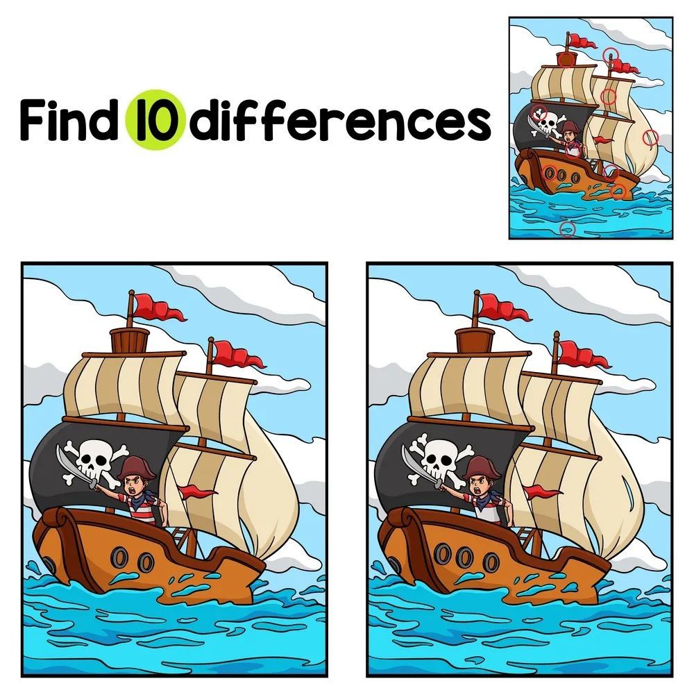 İki Resim Arasındaki 10 Farkı Bul