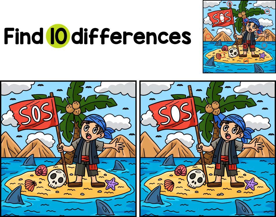 İki Resim Arasındaki 10 Farkı Bul