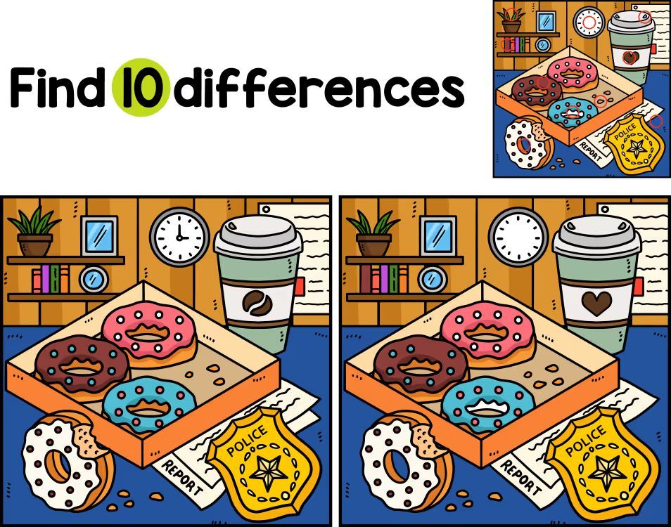 İki Resim Arasındaki 10 Farkı Bul