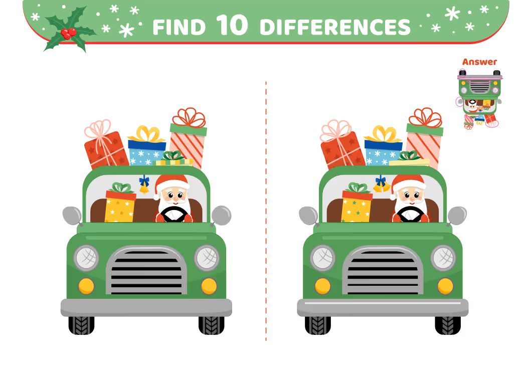 İki Resim Arasındaki 10 Farkı Bul