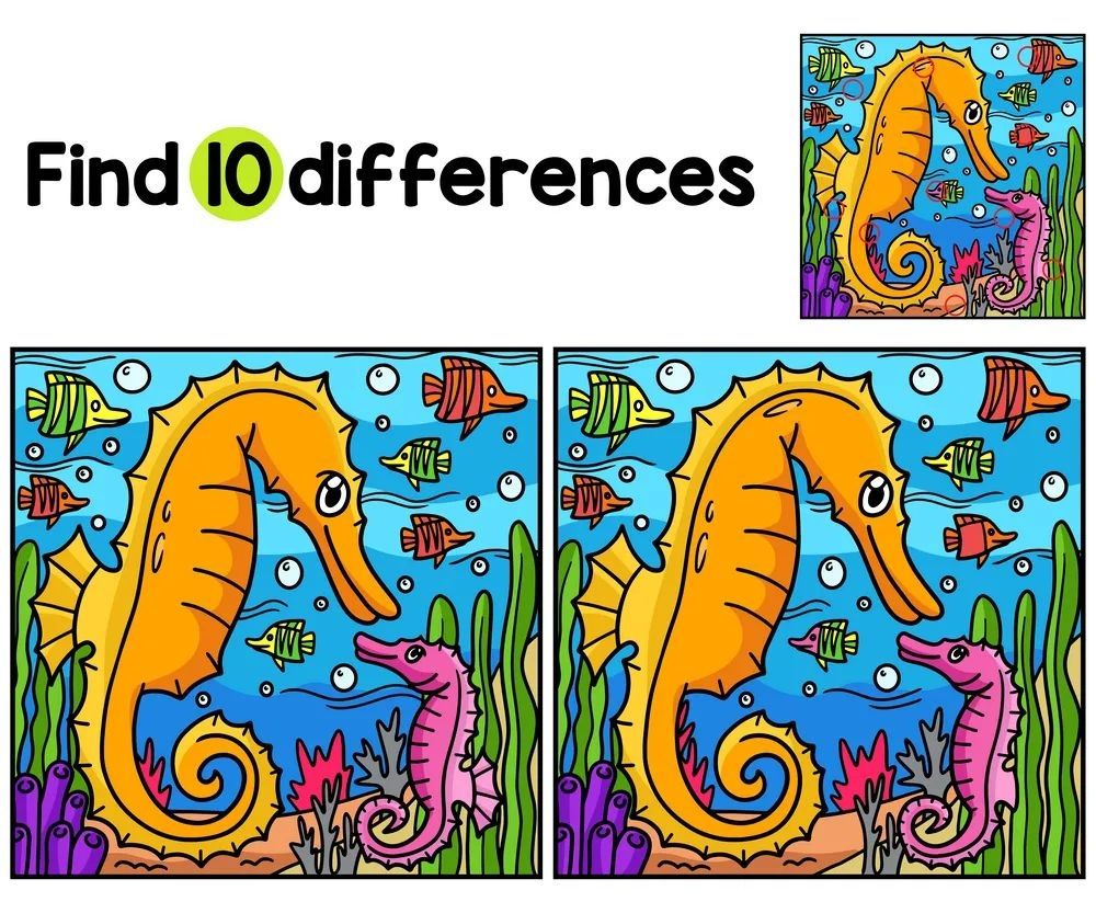 İki Resim Arasındaki 10 Farkı Bul