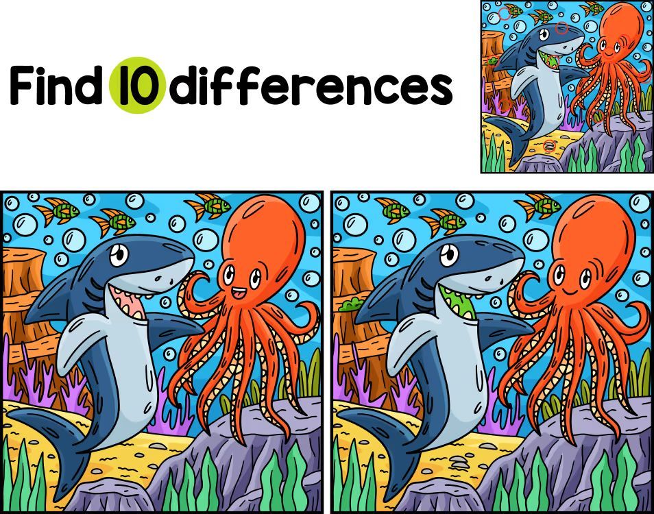 İki Resim Arasındaki 10 Farkı Bul