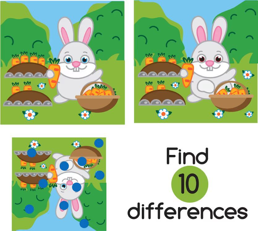 İki Resim Arasındaki 10 Farkı Bul