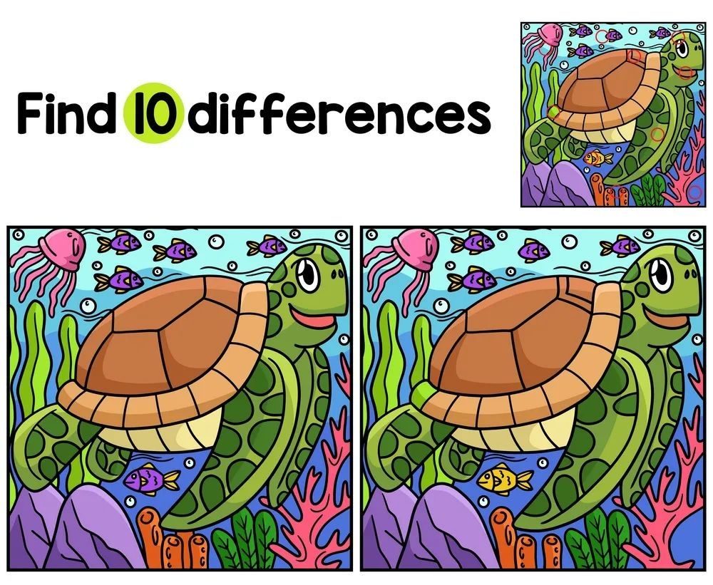 İki Resim Arasındaki 10 Farkı Bul