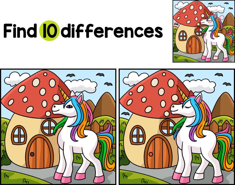 İki Resim Arasındaki 10 Farkı Bul