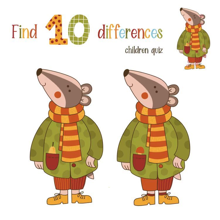 İki Resim Arasındaki 10 Farkı Bul