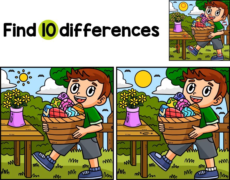 İki Resim Arasındaki 10 Farkı Bul