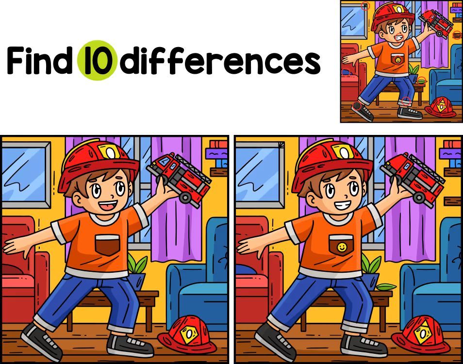 İki Resim Arasındaki 10 Farkı Bul