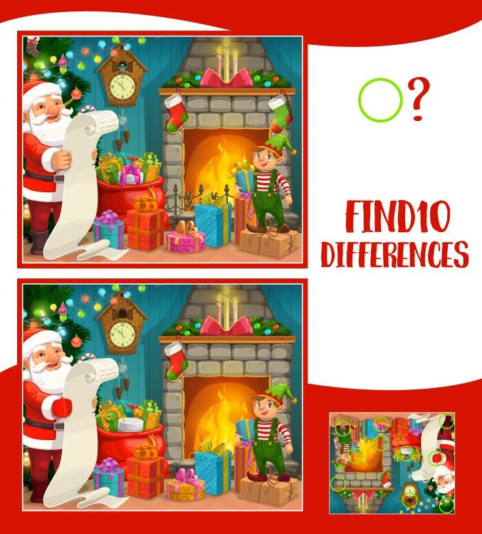 İki Resim Arasındaki 10 Farkı Bul