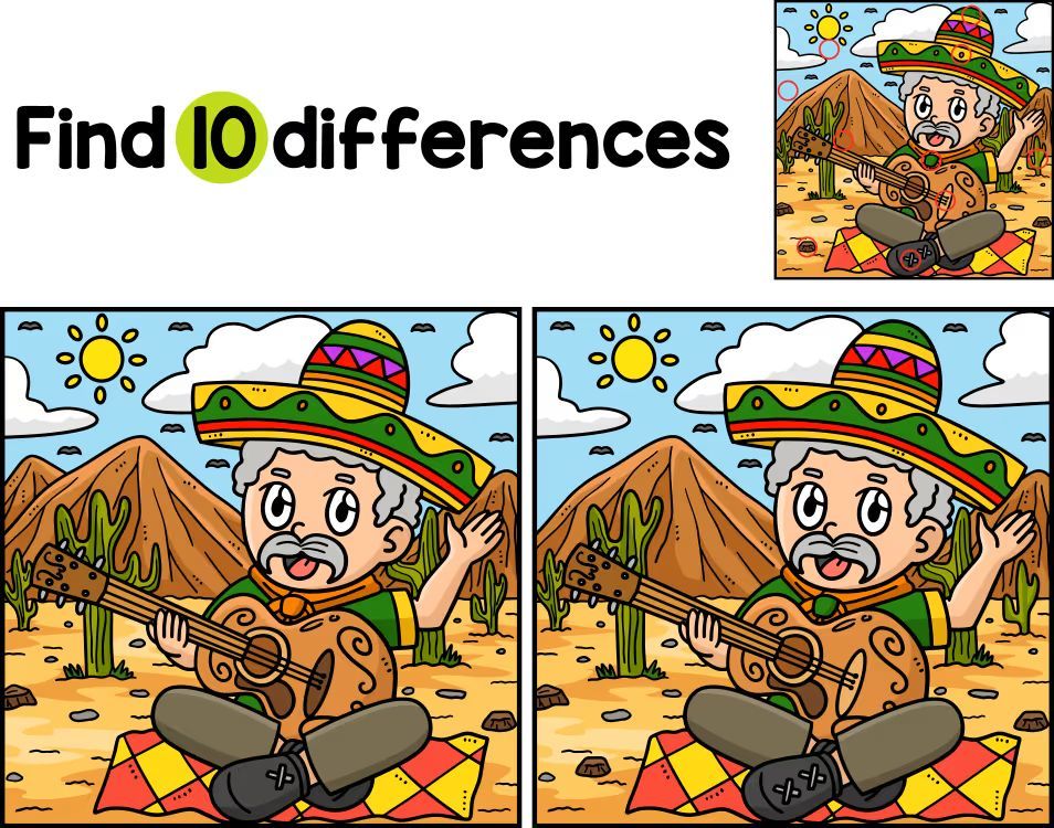 İki Resim Arasındaki 10 Farkı Bul