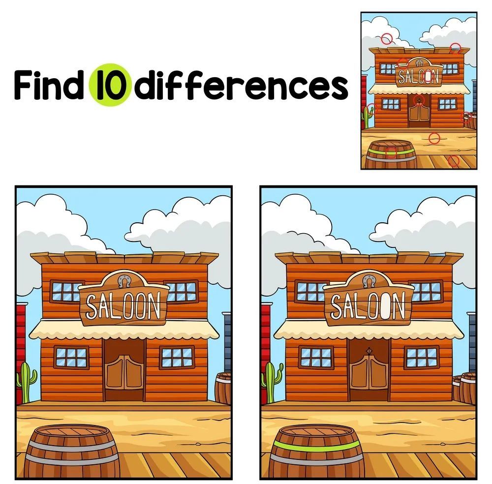 İki Resim Arasındaki 10 Farkı Bul