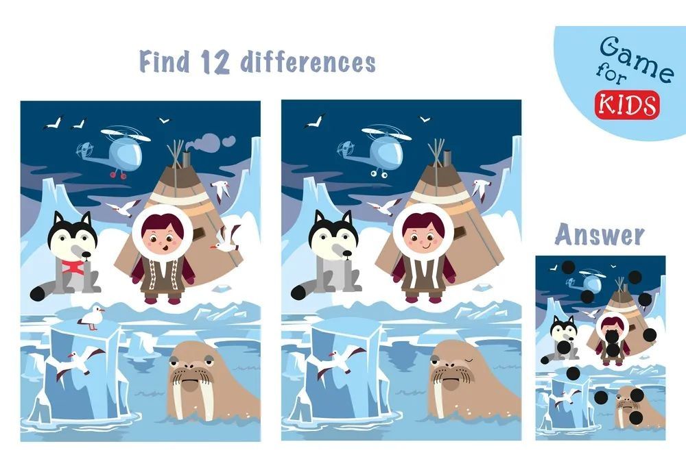 İki Resim Arasındaki 10 Farkı Bul