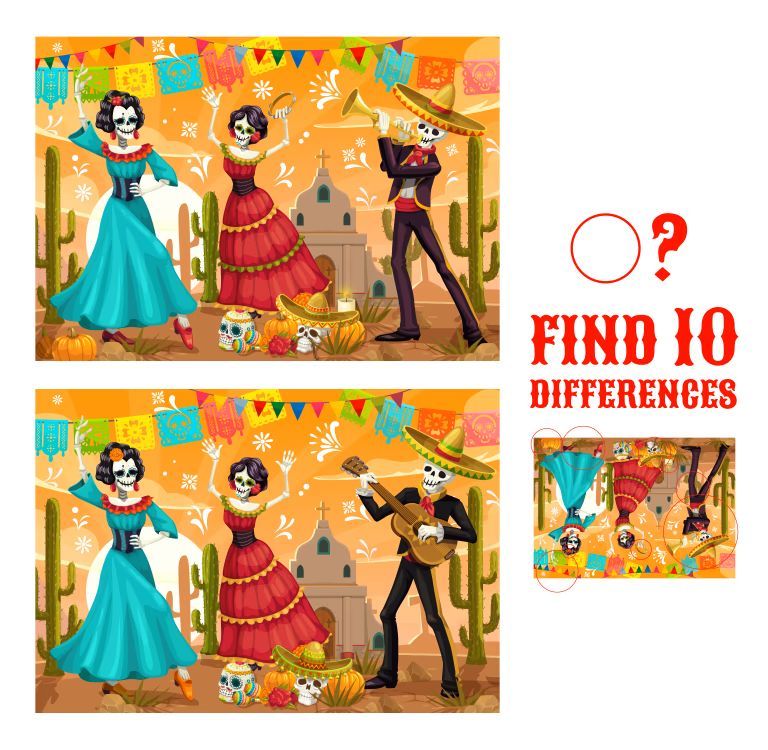 İki Resim Arasındaki 10 Farkı Bul