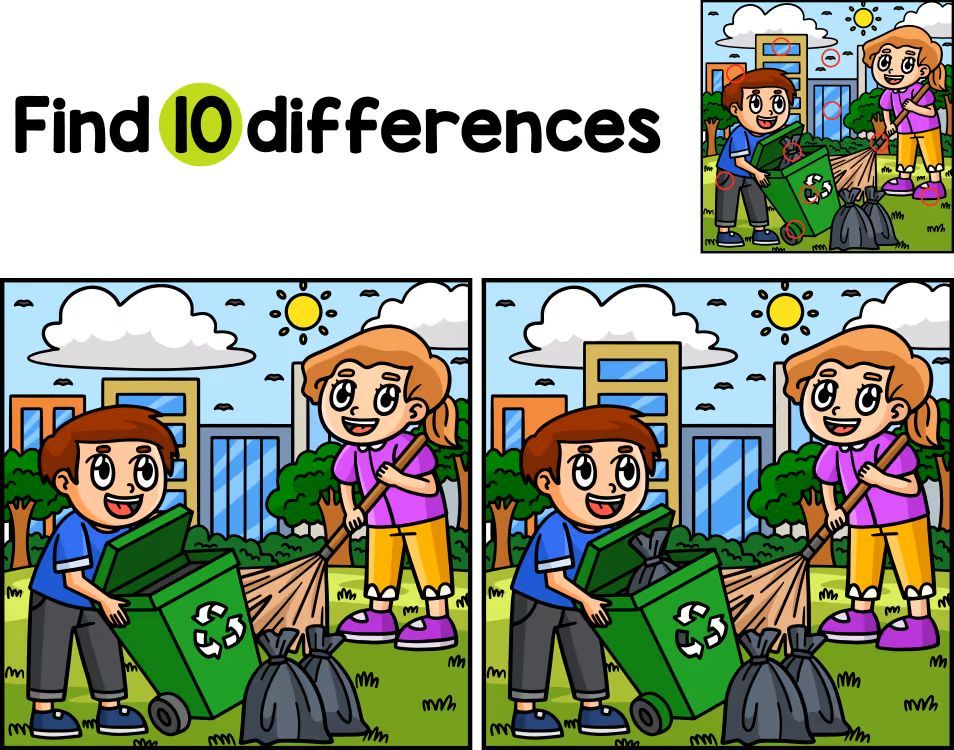 İki Resim Arasındaki 10 Farkı Bul