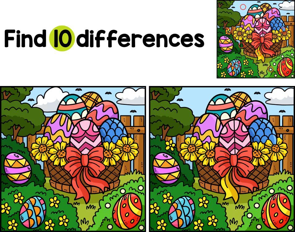 İki Resim Arasındaki 10 Farkı Bul