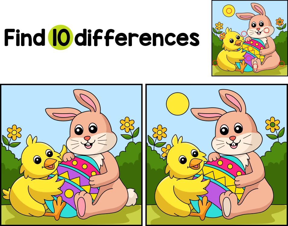 İki Resim Arasındaki 10 Farkı Bul