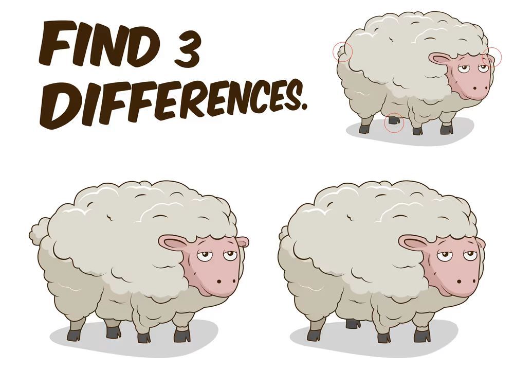 İki Resim Arasındaki 3 Farkı Bul