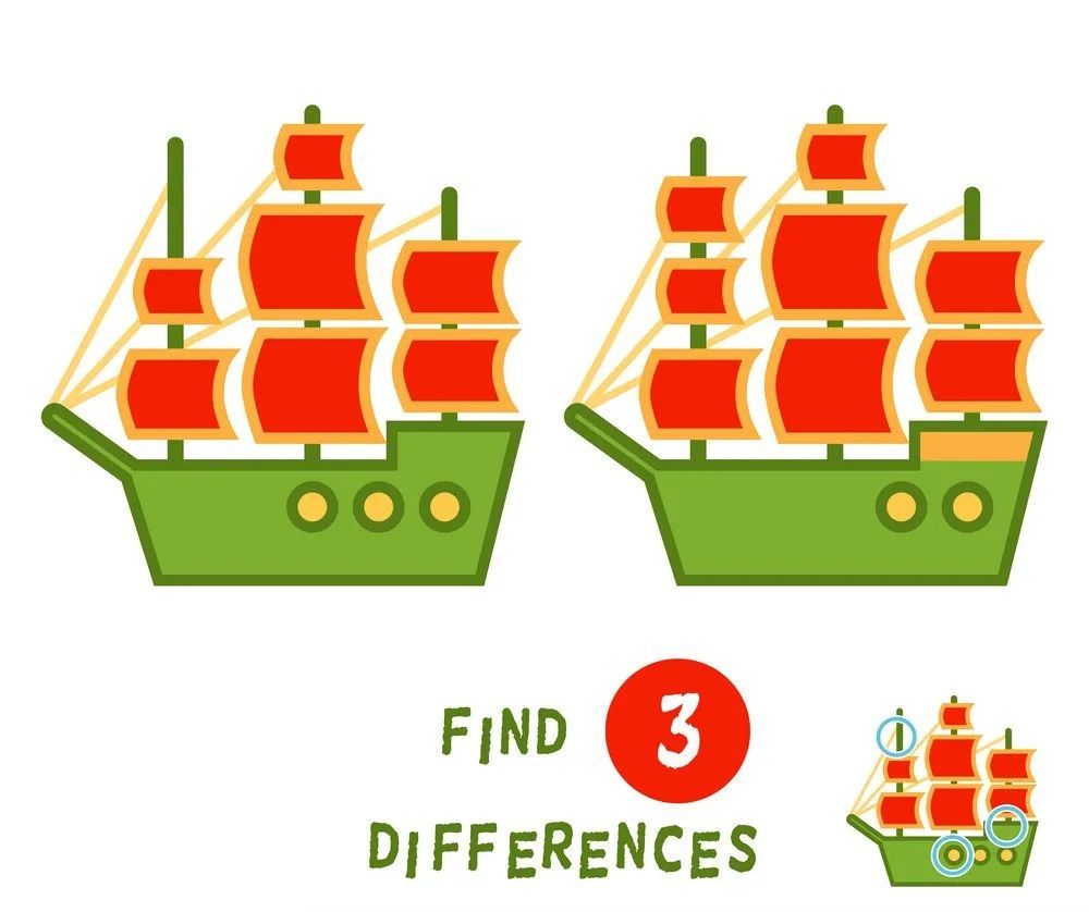 İki Resim Arasındaki 3 Farkı Bul