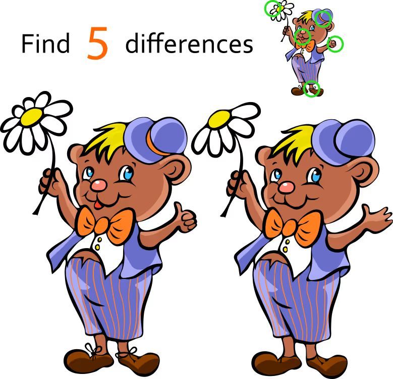 İki Resim Arasındaki 5 Farkı Bul