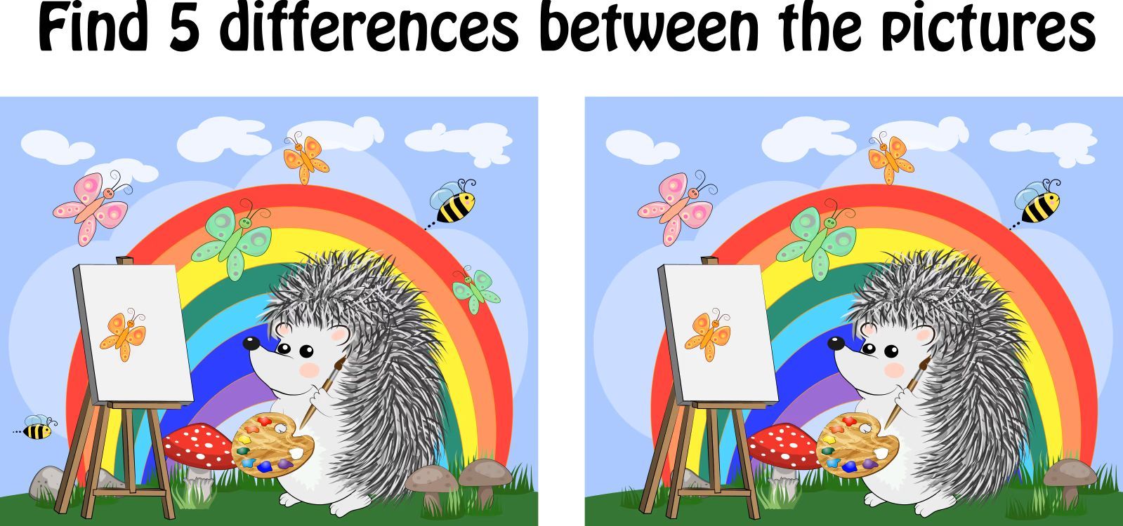 İki Resim Arasındaki 5 Farkı Bul