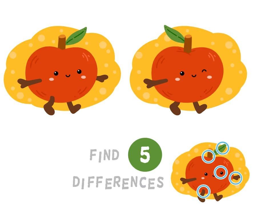 İki Resim Arasındaki 5 Farkı Bul