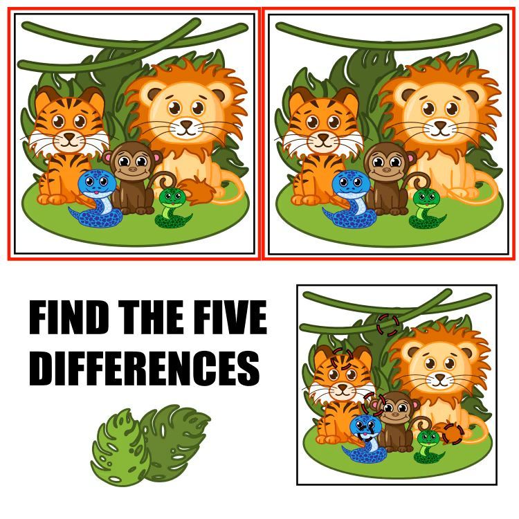 İki Resim Arasındaki 5 Farkı Bul