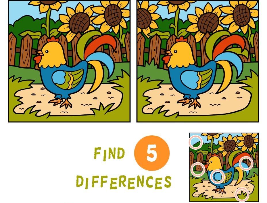 İki Resim Arasındaki 5 Farkı Bul