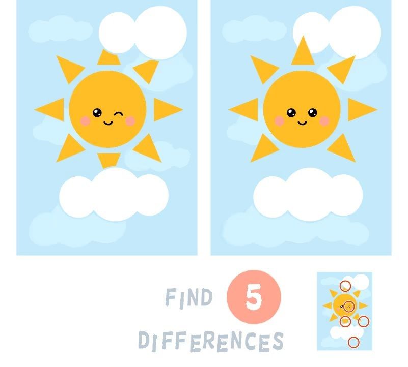 İki Resim Arasındaki 5 Farkı Bul