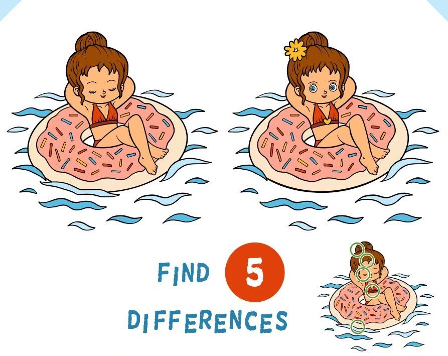 İki Resim Arasındaki 5 Farkı Bul