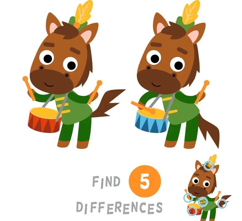 İki Resim Arasındaki 5 Farkı Bul