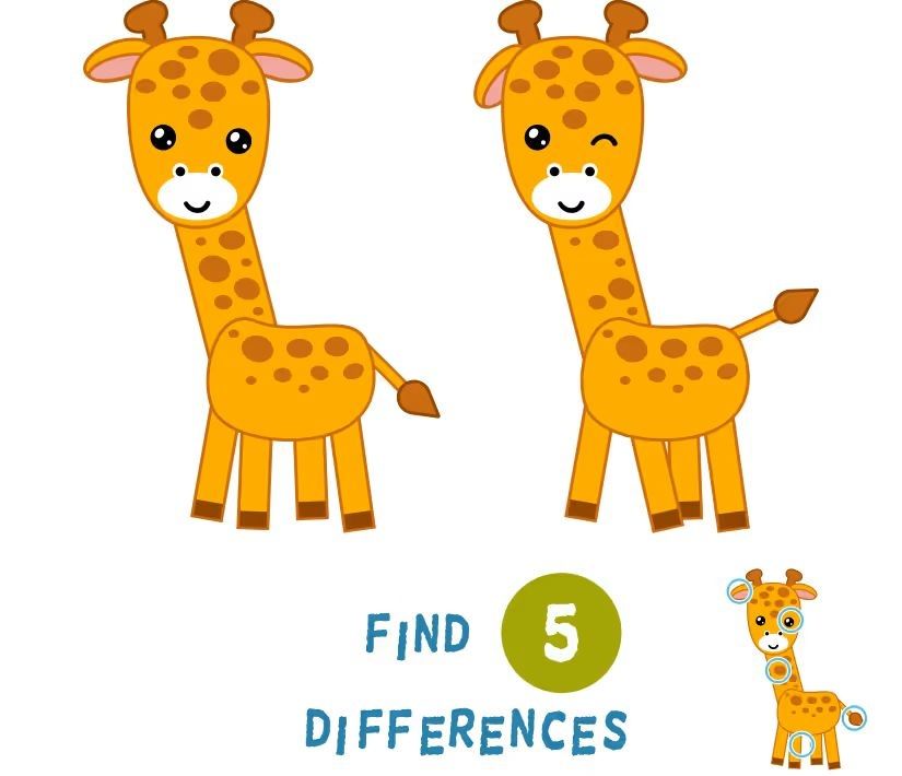 İki Resim Arasındaki 5 Farkı Bul