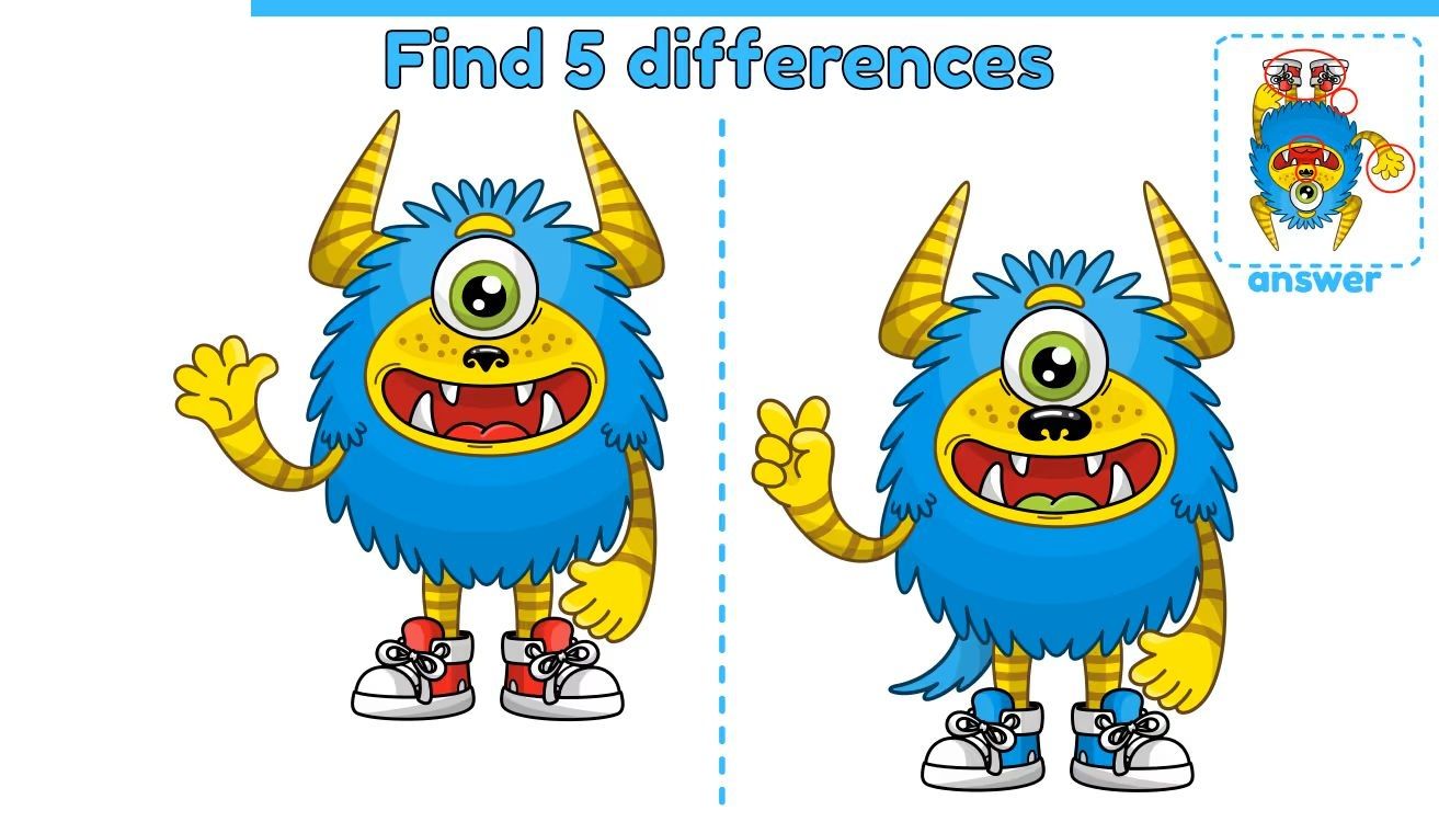 İki Resim Arasındaki 5 Farkı Bul