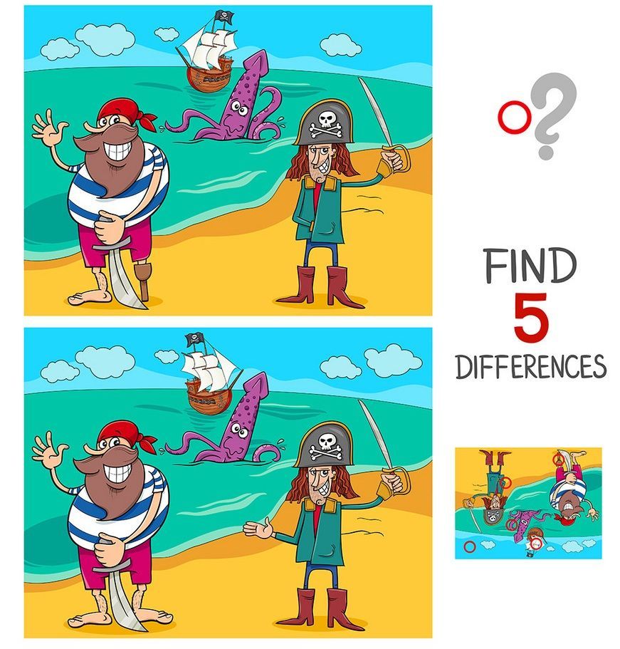 İki Resim Arasındaki 5 Farkı Bul