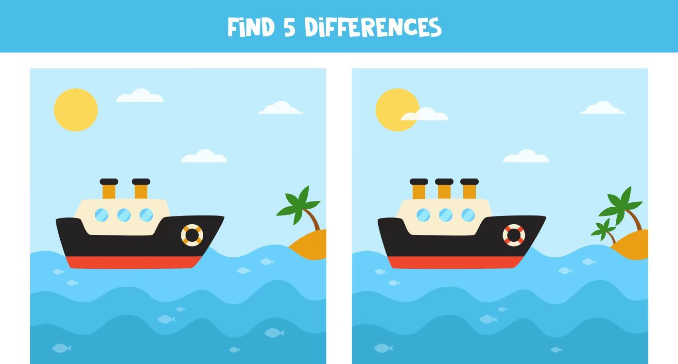 İki Resim Arasındaki 5 Farkı Bul