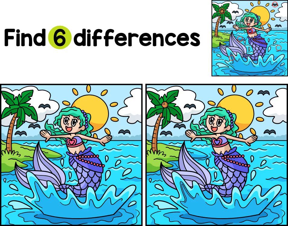 İki Resim Arasındaki 6 Farkı Bul