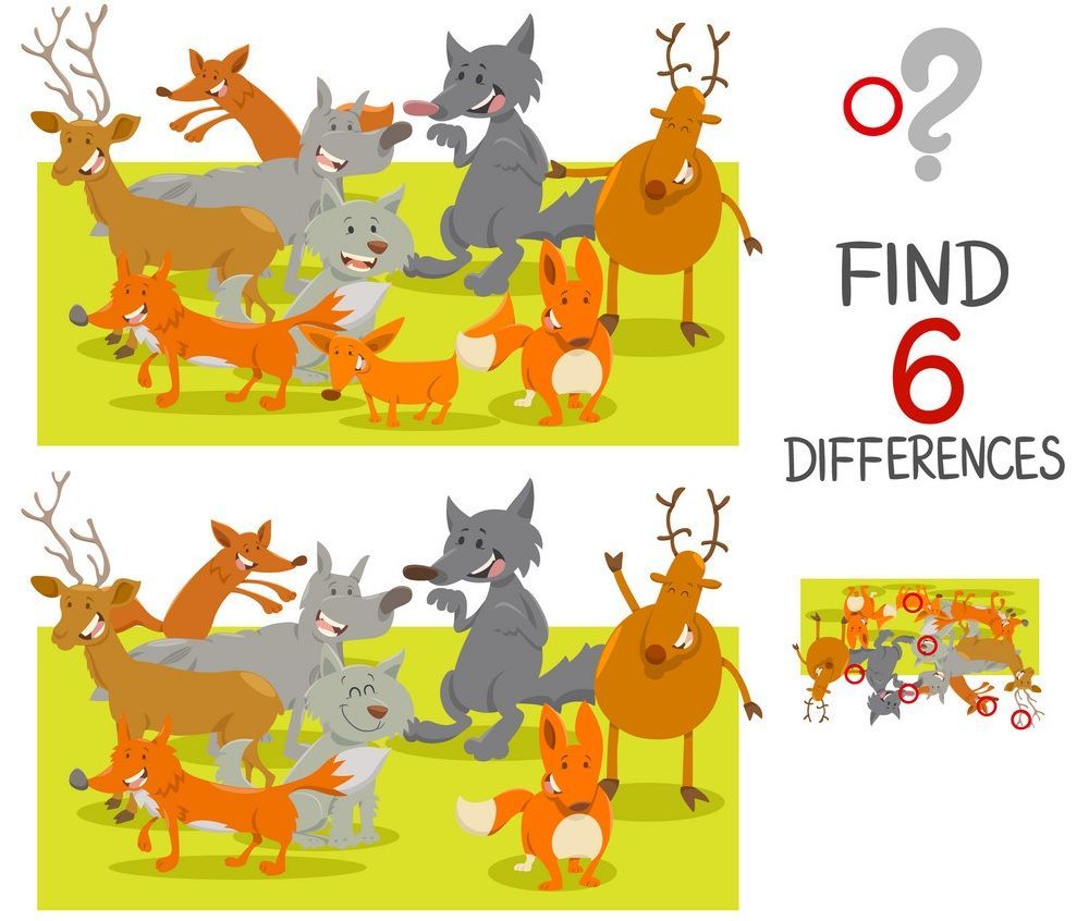 İki Resim Arasındaki 6 Farkı Bul