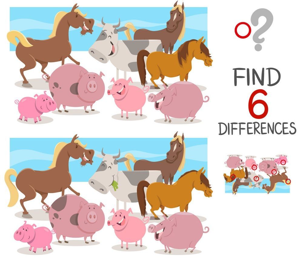 İki Resim Arasındaki 6 Farkı Bul