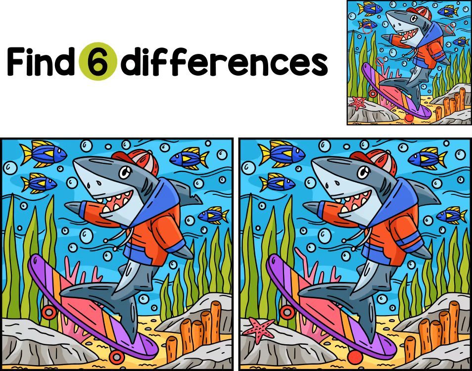 İki Resim Arasındaki 6 Farkı Bul