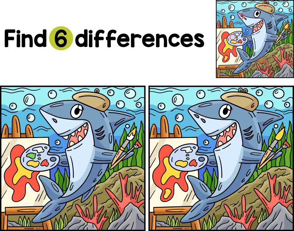 İki Resim Arasındaki 6 Farkı Bul