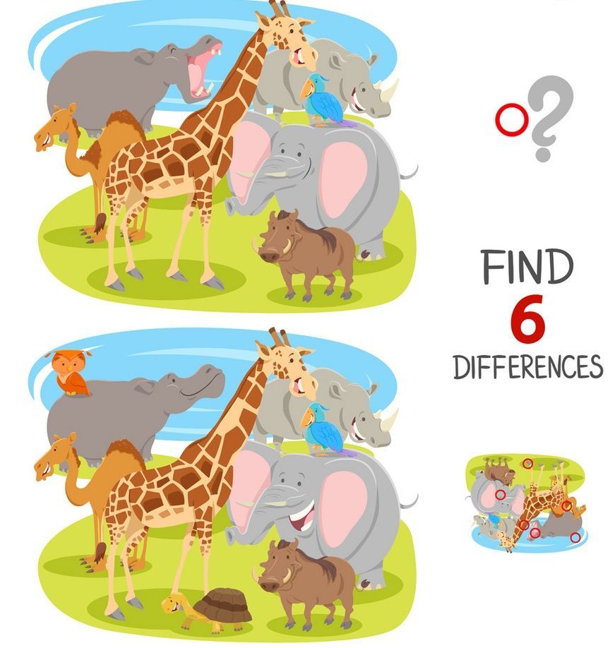 İki Resim Arasındaki 6 Farkı Bul